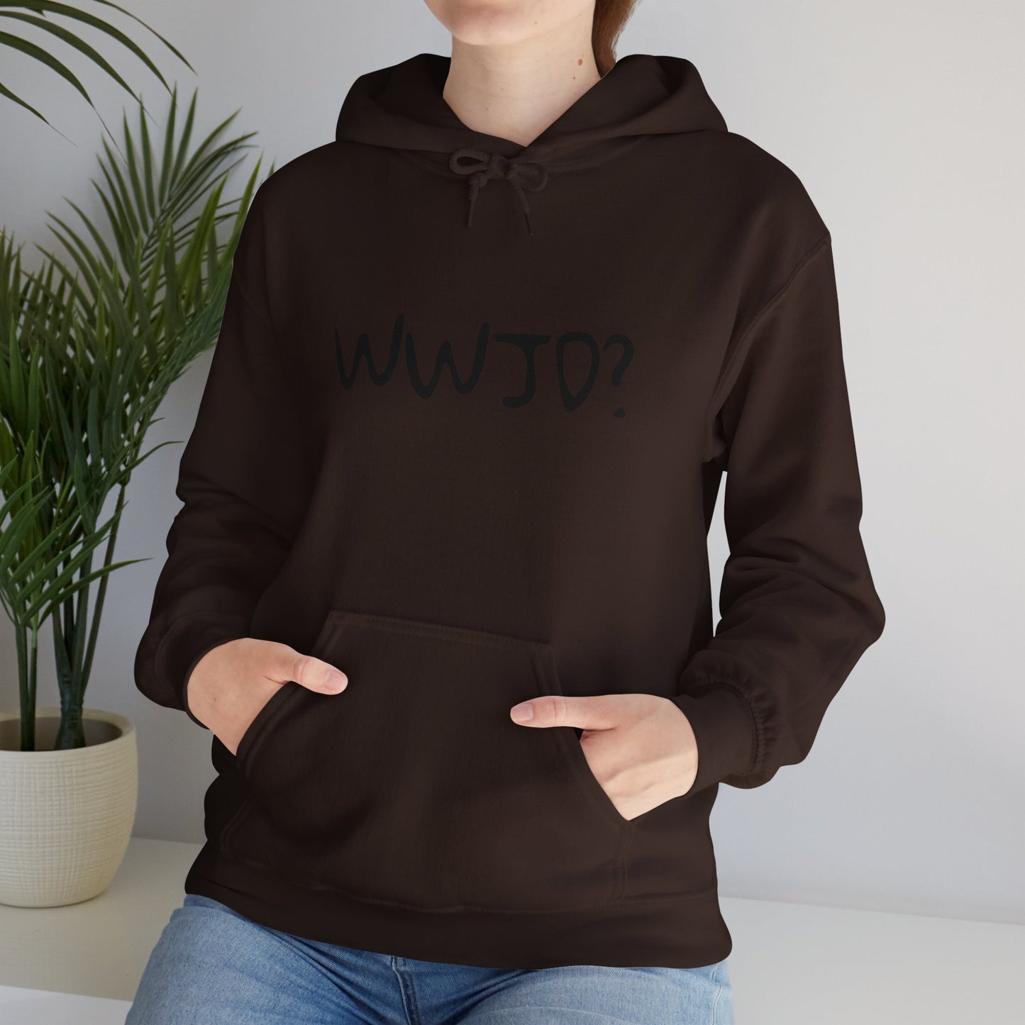 Hooded Sweatshirt WWJD? (What would Jesus do?)