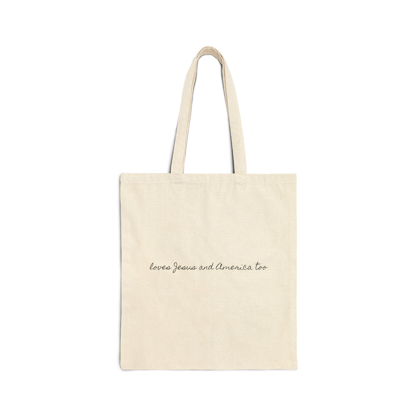 Tote Bag loves Jesus and America