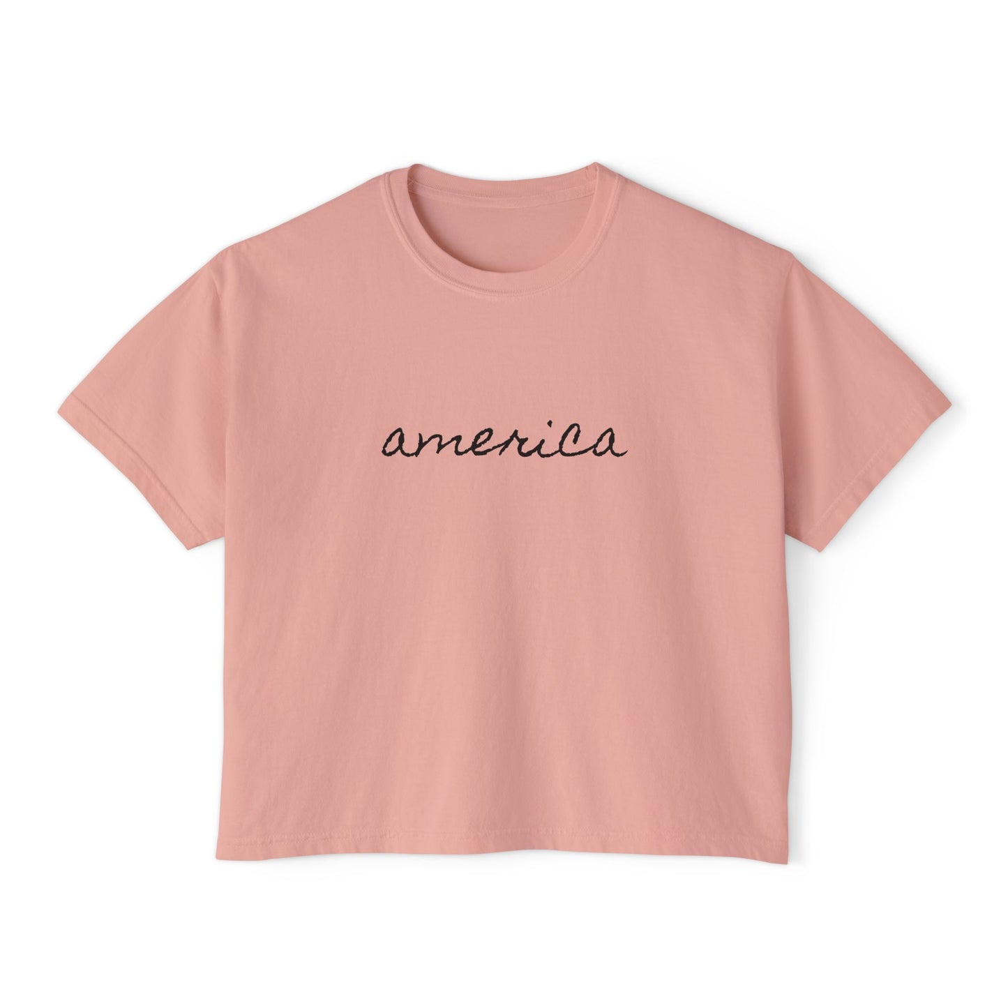 Minimalist America Boxy Tee