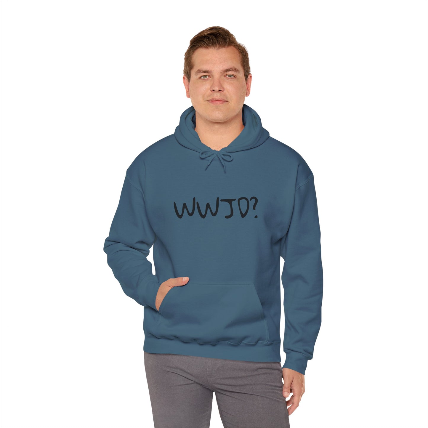 Hooded Sweatshirt WWJD? (What would Jesus do?)