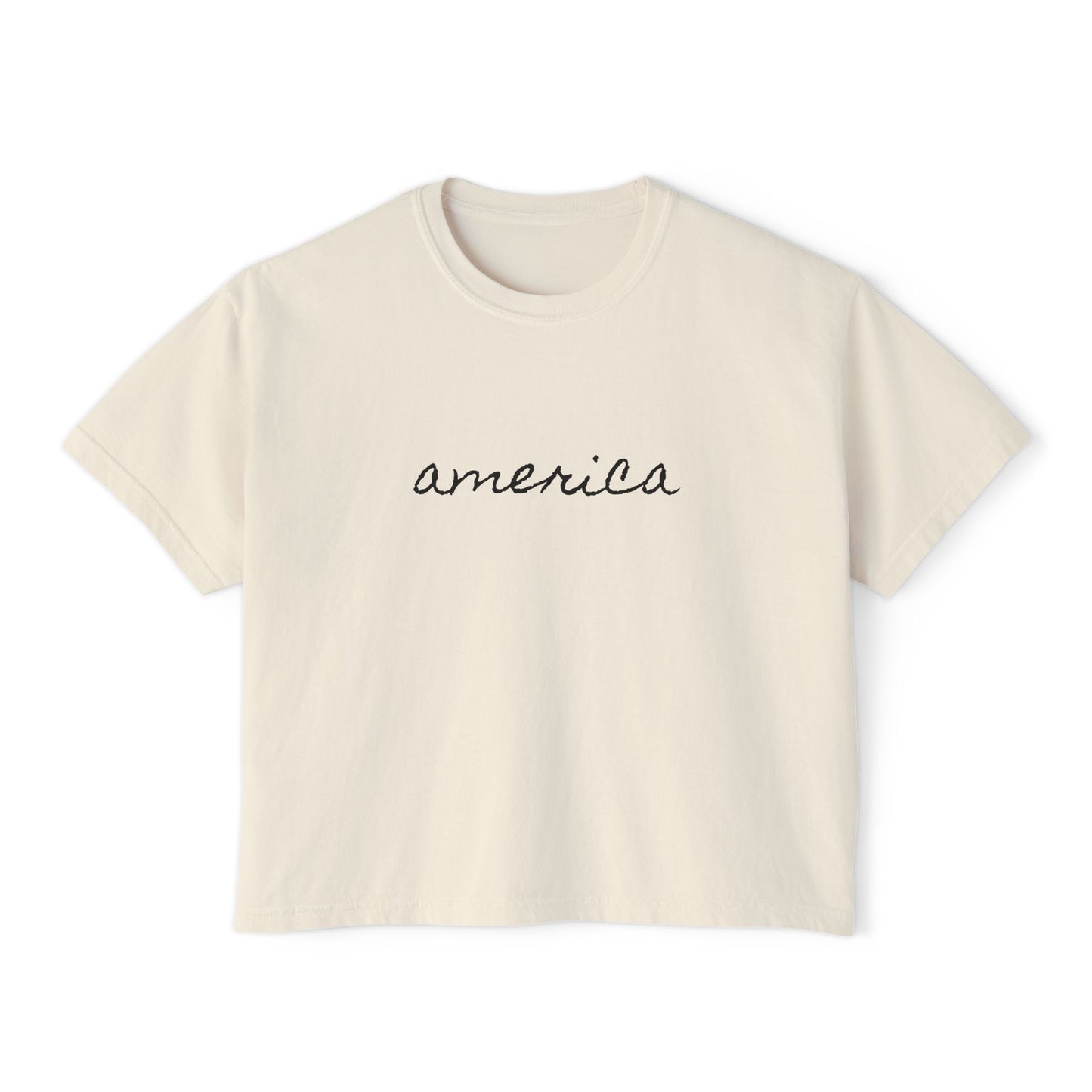 Minimalist America Boxy Tee