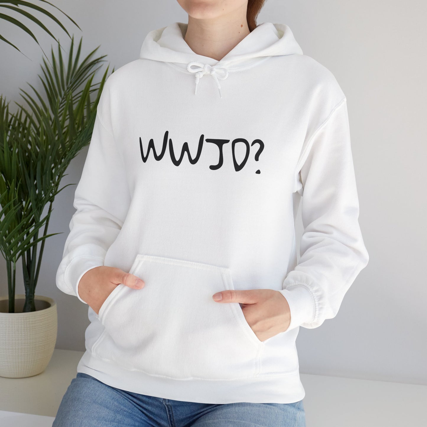 Hooded Sweatshirt WWJD? (What would Jesus do?)