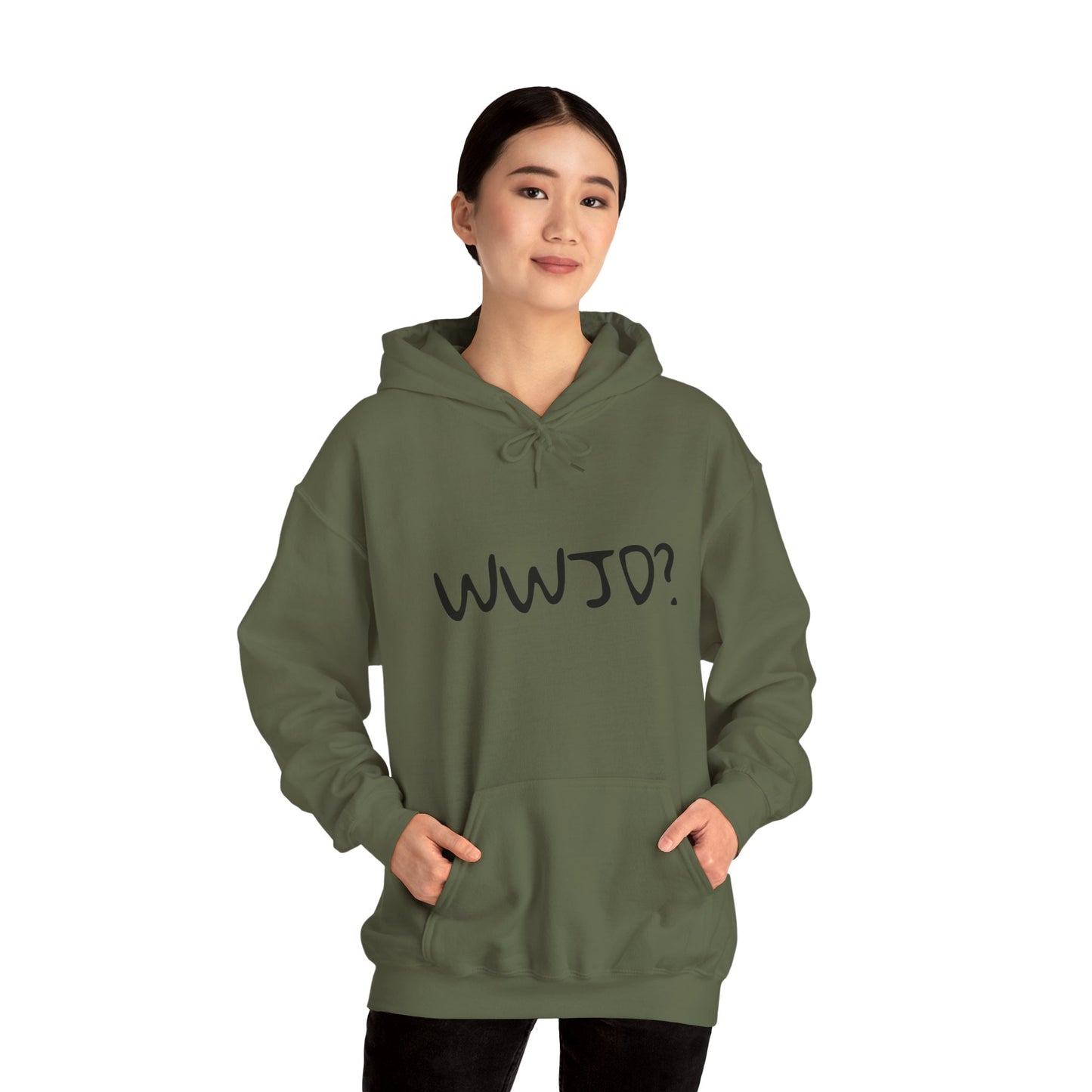 Hooded Sweatshirt WWJD? (What would Jesus do?)