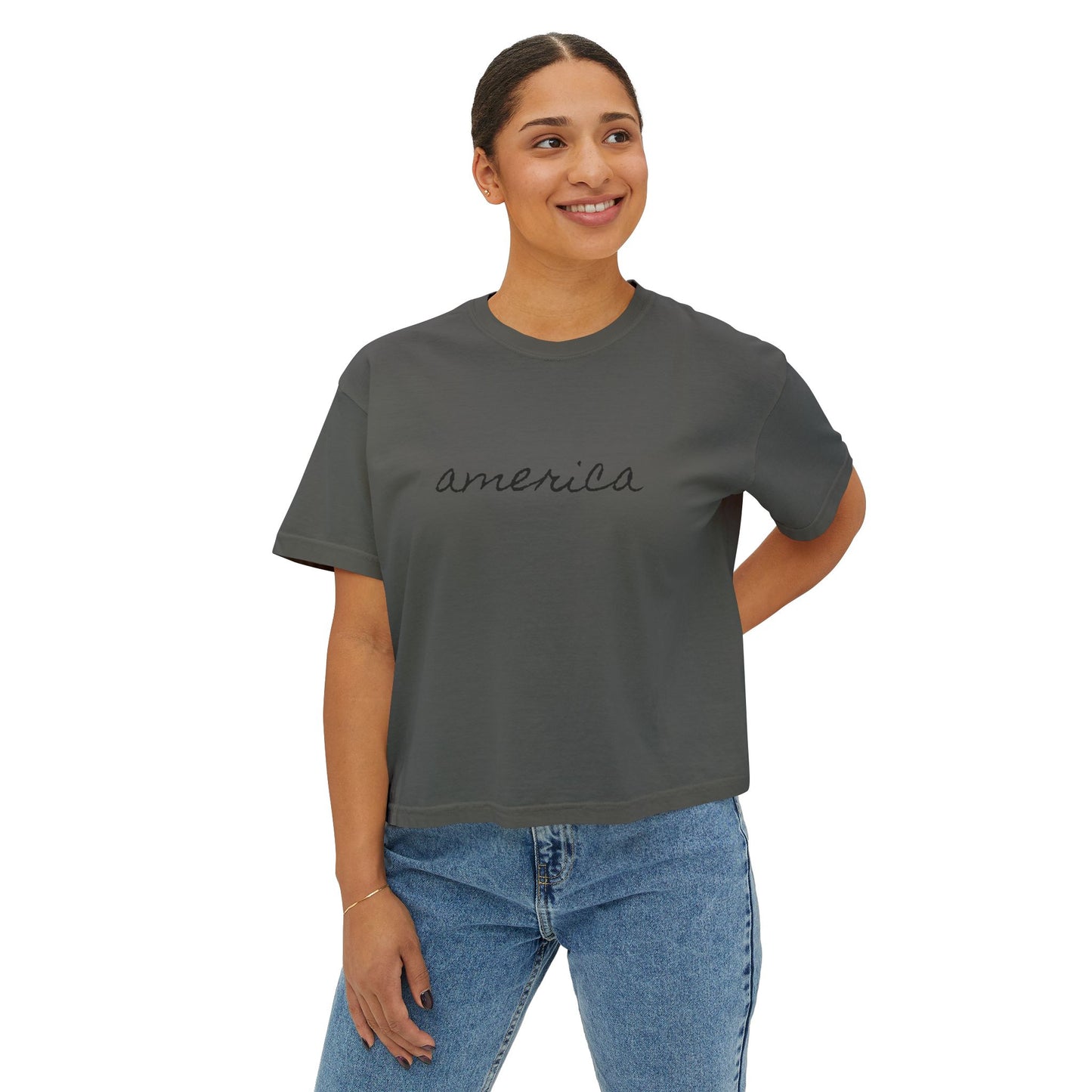 Minimalist America Boxy Tee