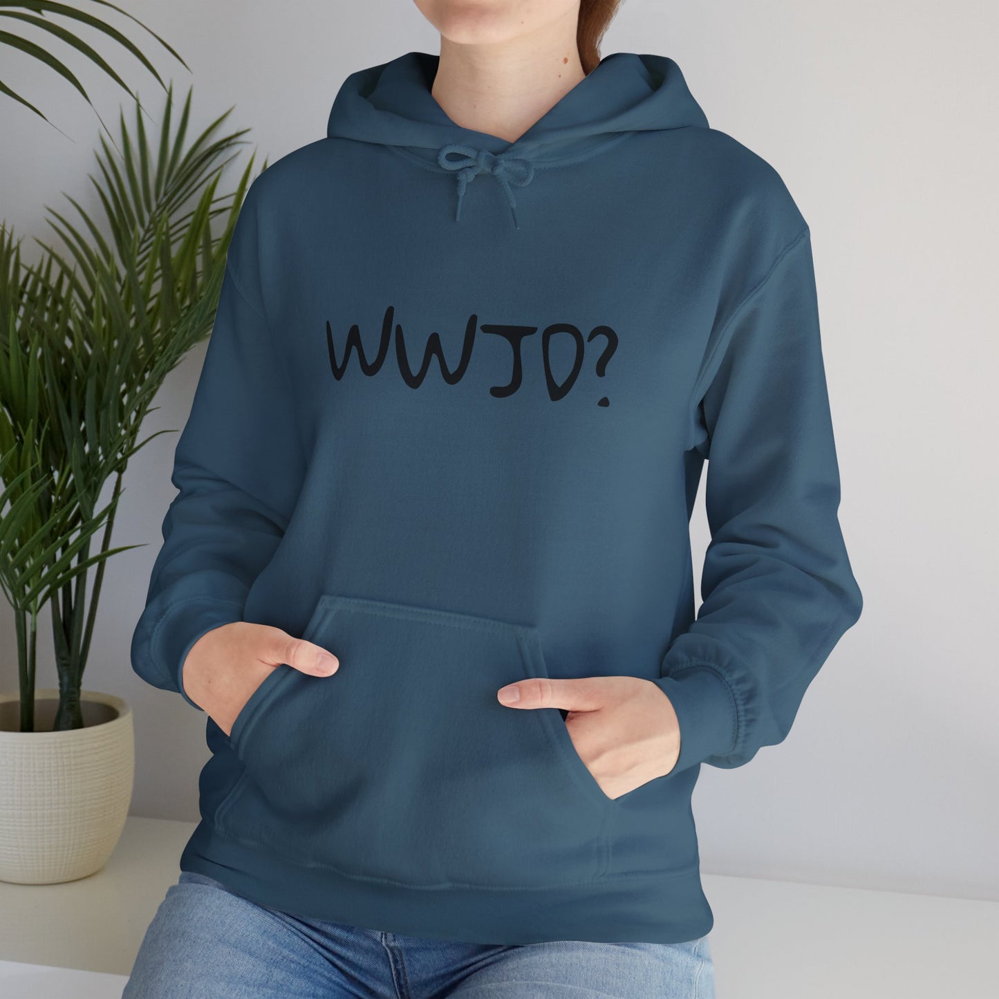 Hooded Sweatshirt WWJD? (What would Jesus do?)