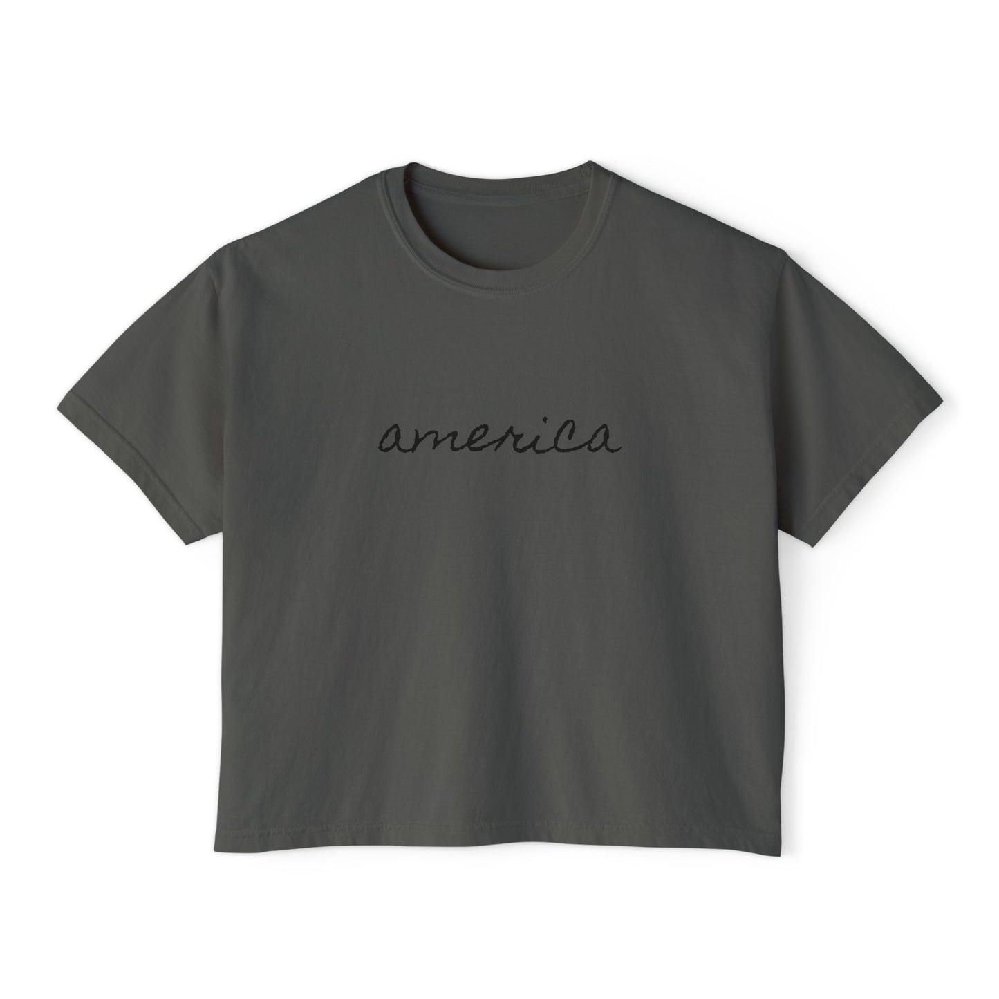 Minimalist America Boxy Tee