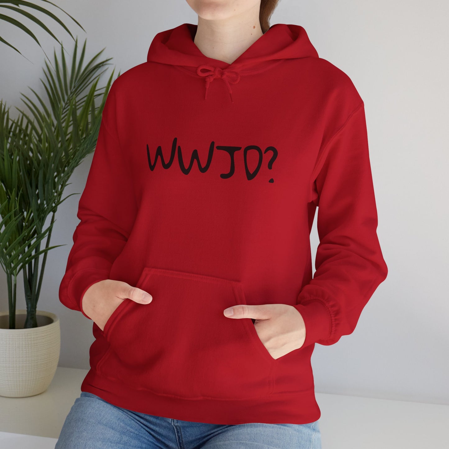 Hooded Sweatshirt WWJD? (What would Jesus do?)