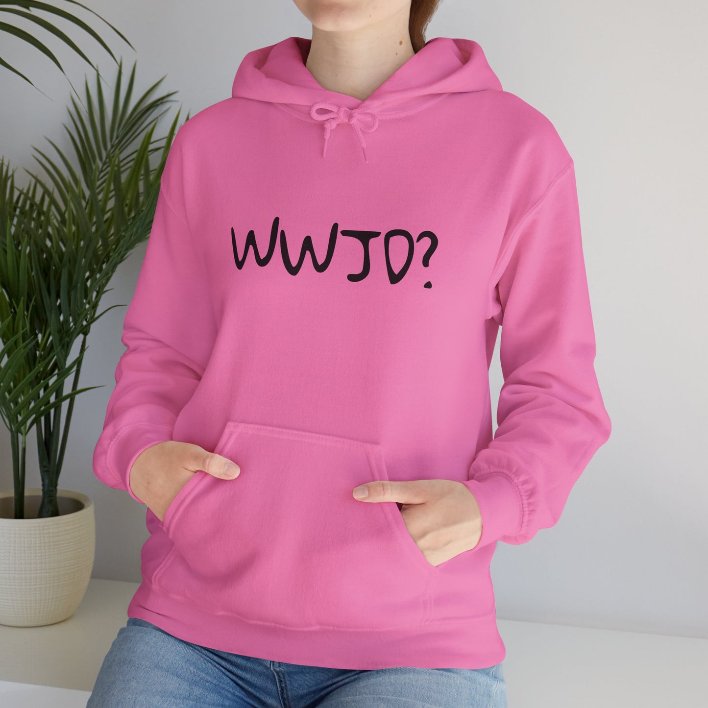 Hooded Sweatshirt WWJD? (What would Jesus do?)