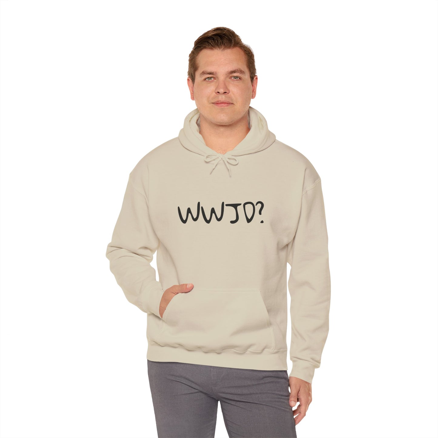 Hooded Sweatshirt WWJD? (What would Jesus do?)