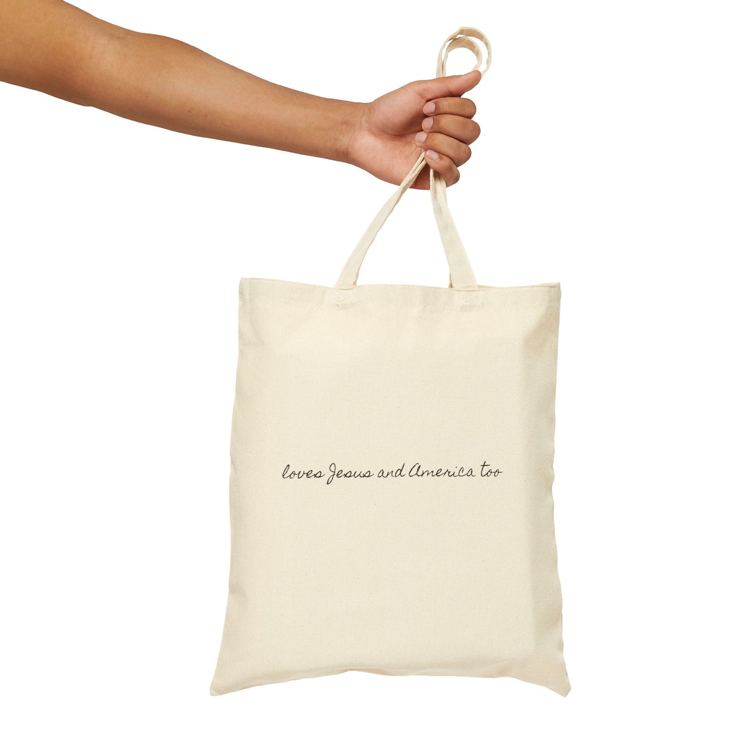 Tote Bag loves Jesus and America