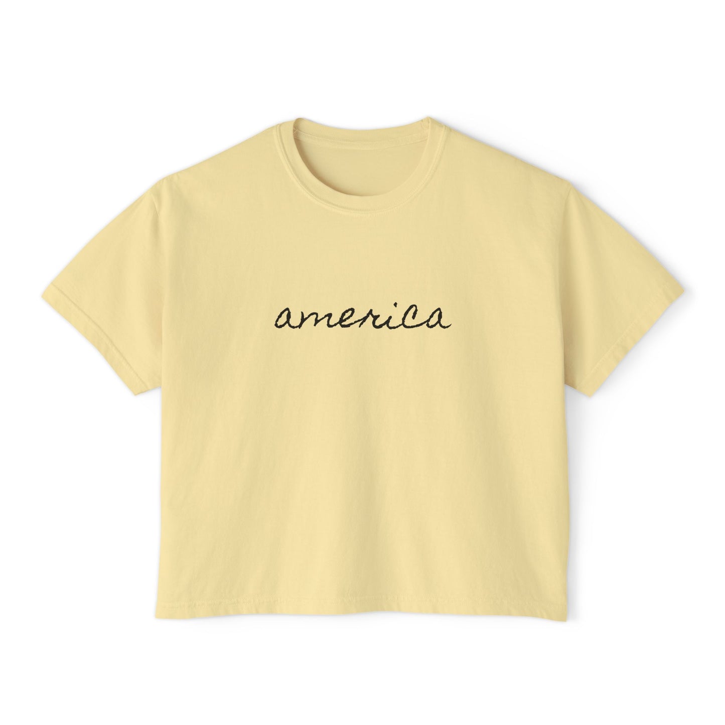 Minimalist America Boxy Tee