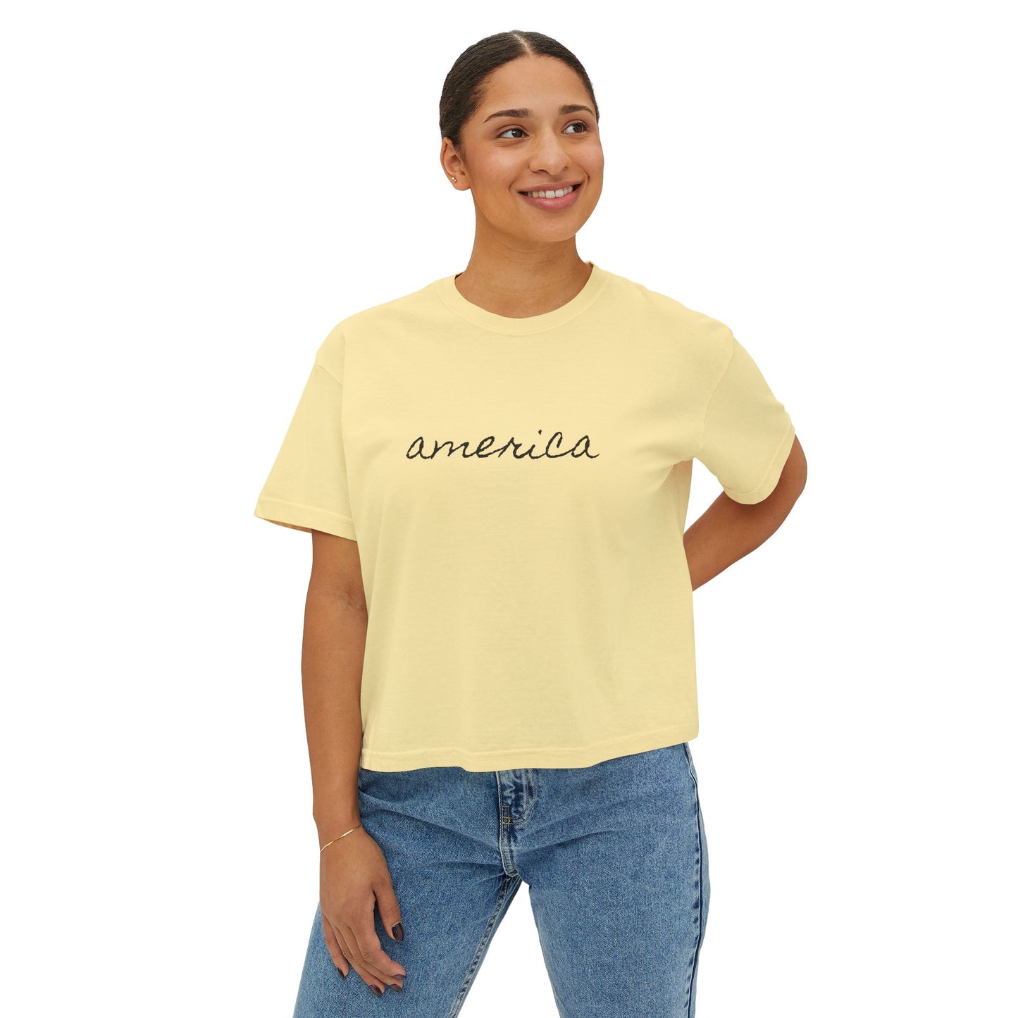 Minimalist America Boxy Tee