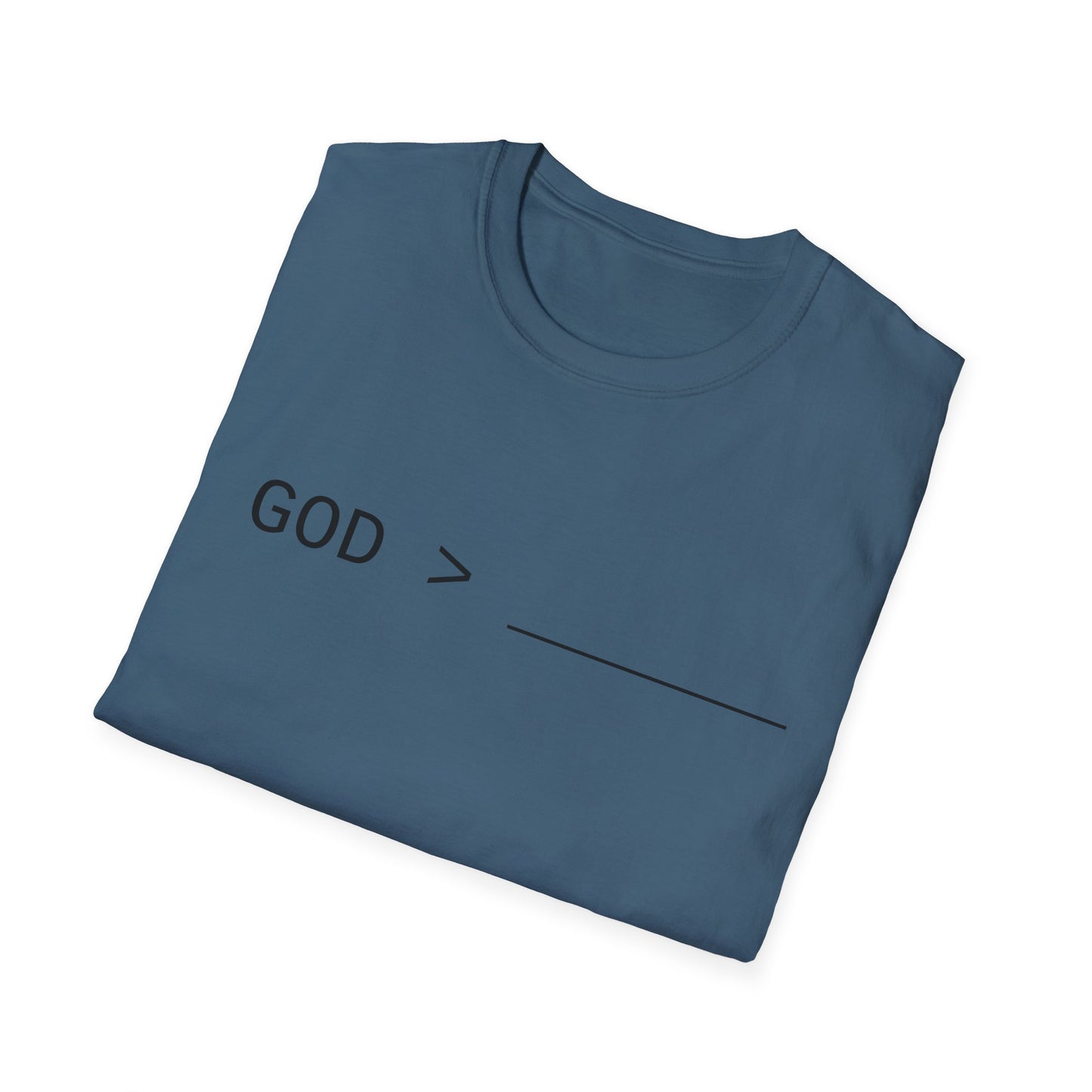 Fillable God is Greater Chalk Pen T-Shirt