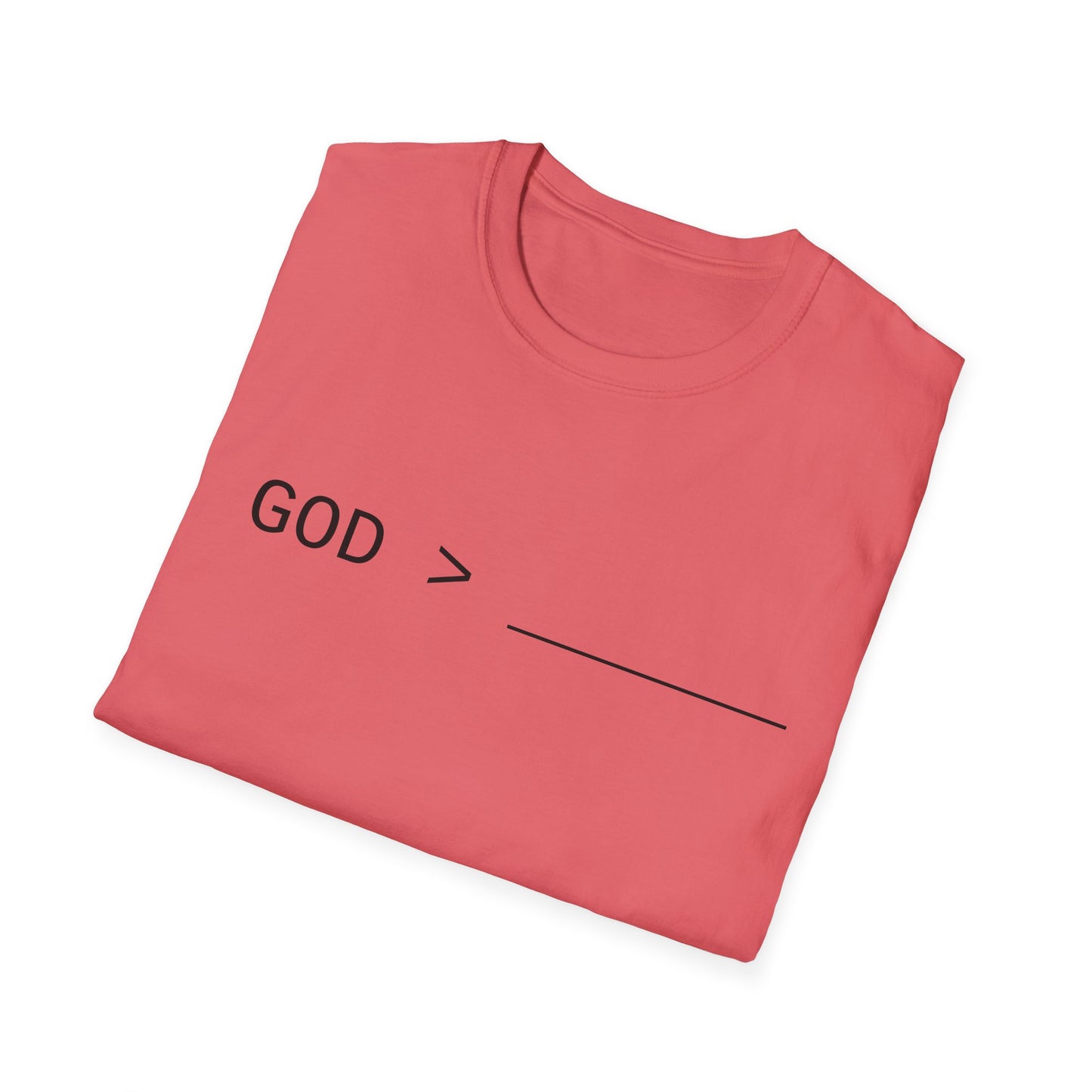 Fillable God is Greater Chalk Pen T-Shirt