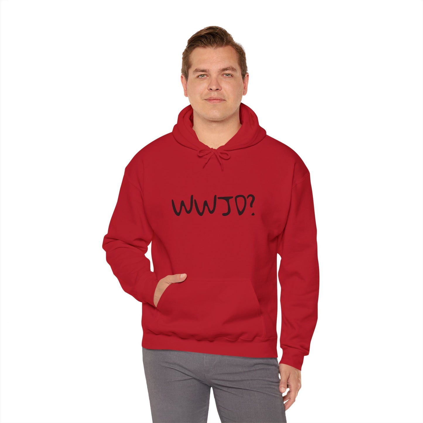 Hooded Sweatshirt WWJD? (What would Jesus do?)