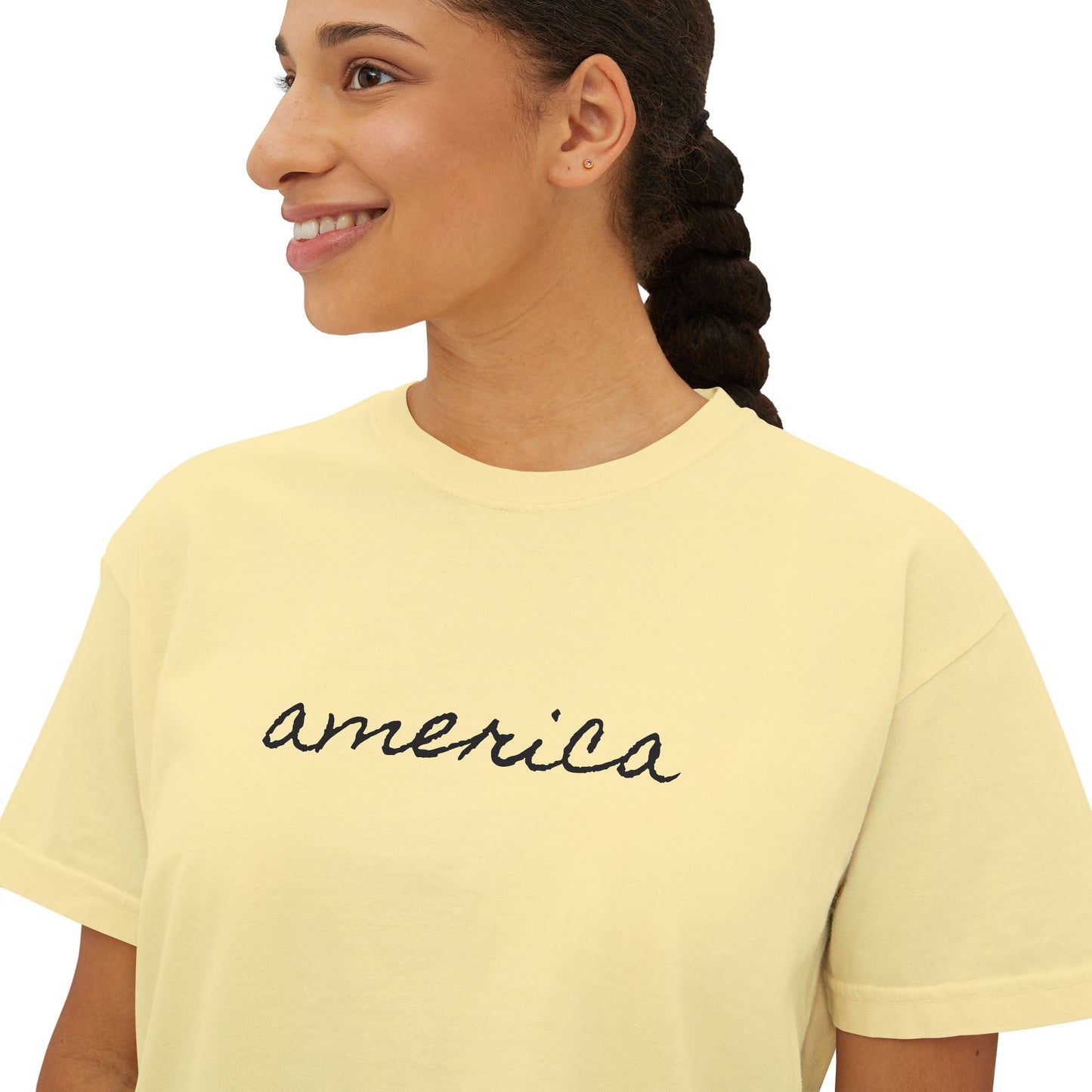 Minimalist America Boxy Tee