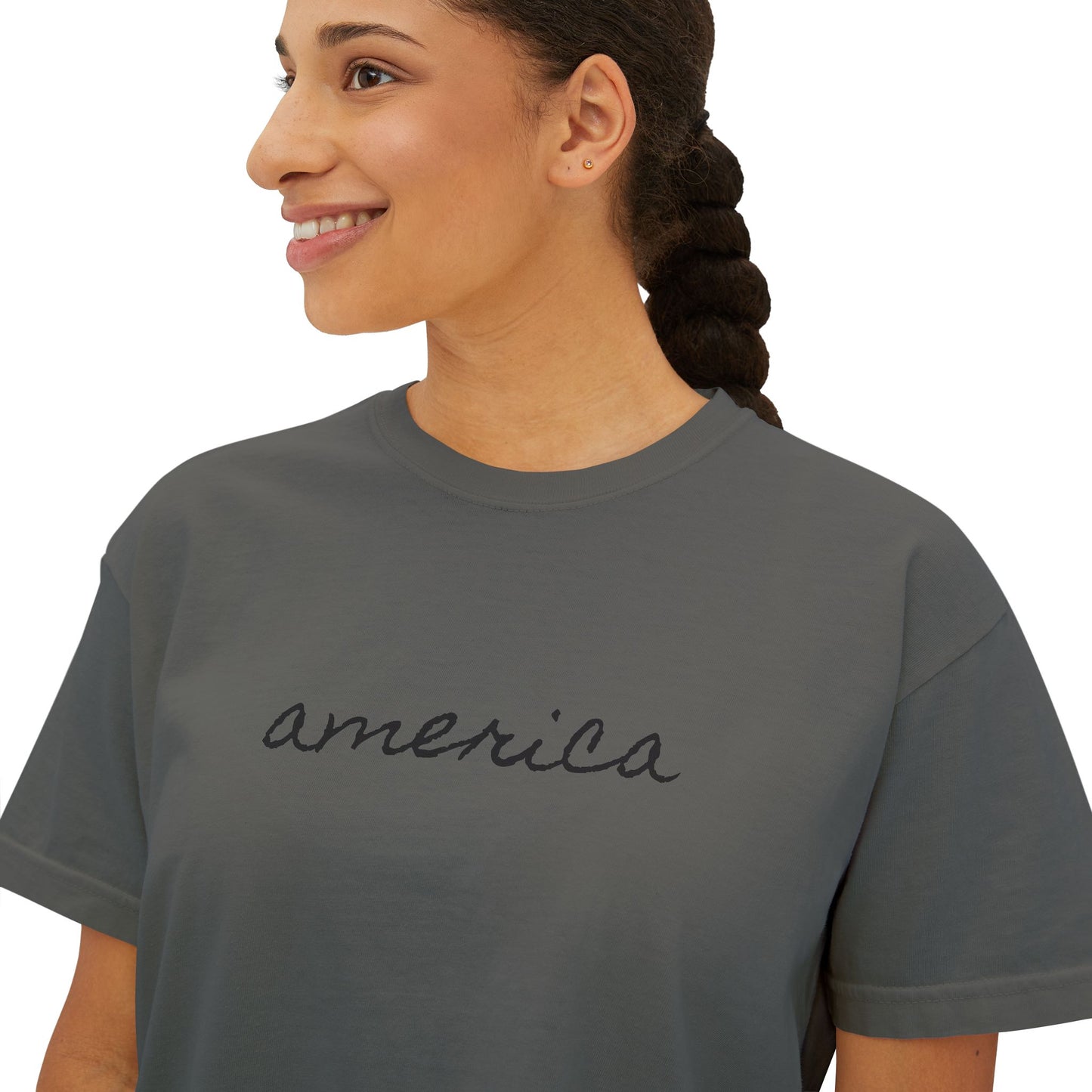 Minimalist America Boxy Tee